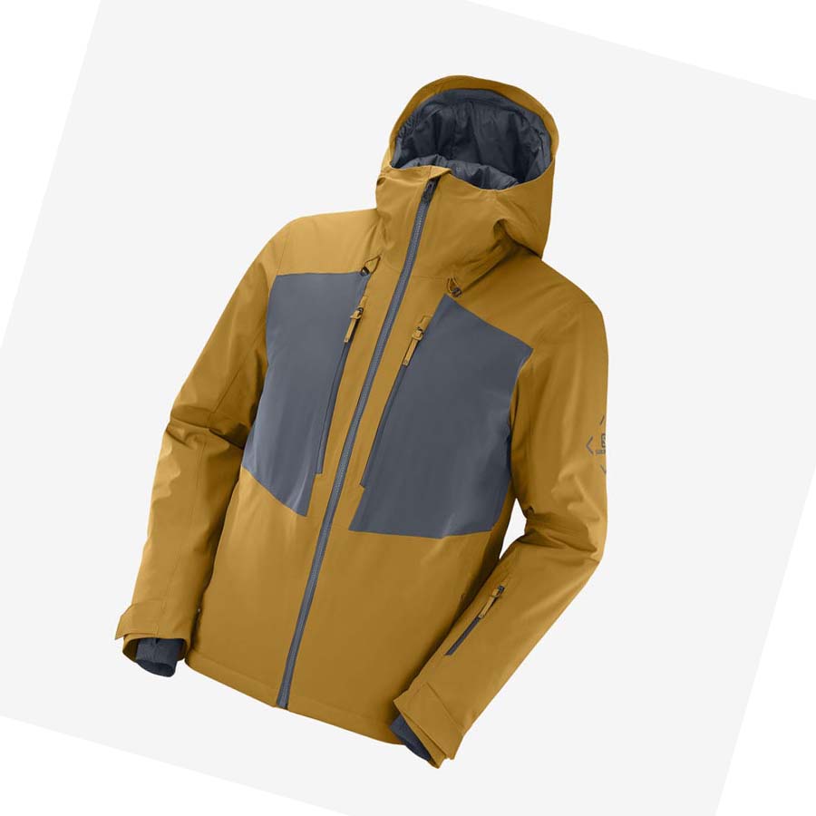 Salomon HIGHLAND INSULATED Erkek Ceket Sarı | TR 3296KOR